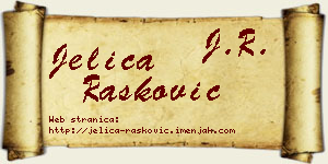 Jelica Rašković vizit kartica